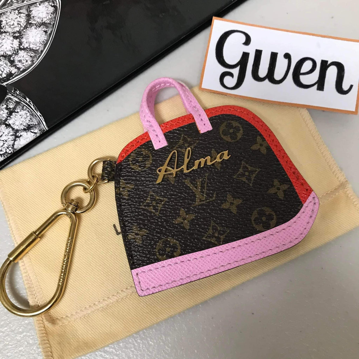 Authentic Louis Vuitton Alma Bag Charm – Gwen's Luxeshop