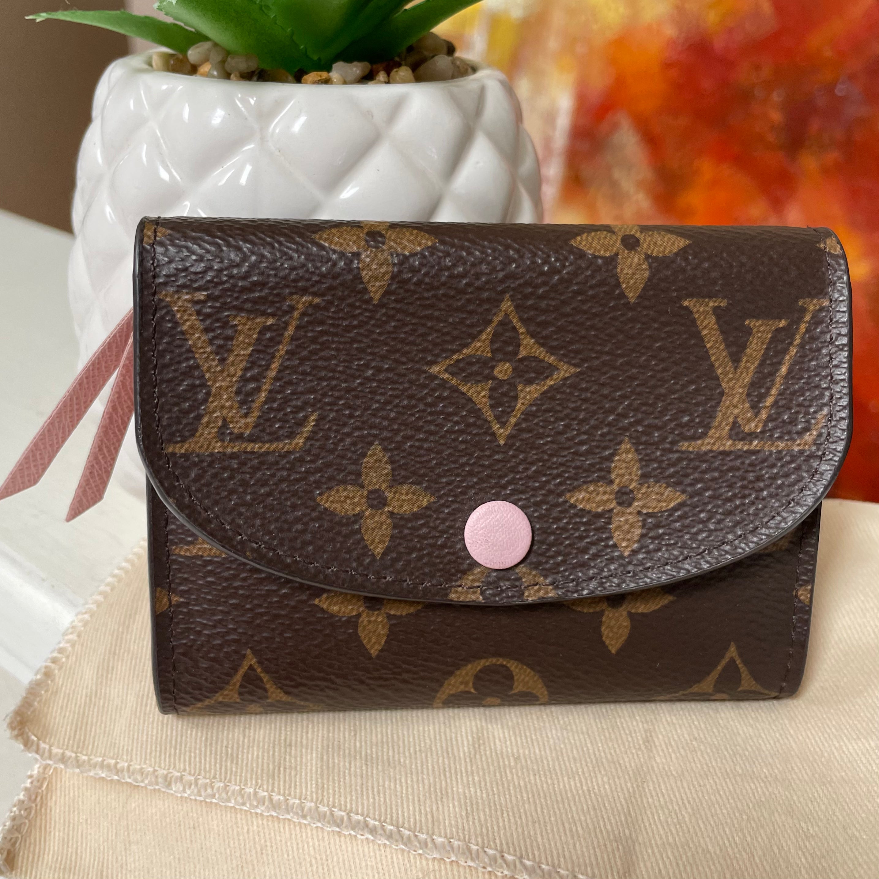 Louis Vuitton Rosalie Coin Purse Monogram Rose Ballerine – Coco Approved  Studio